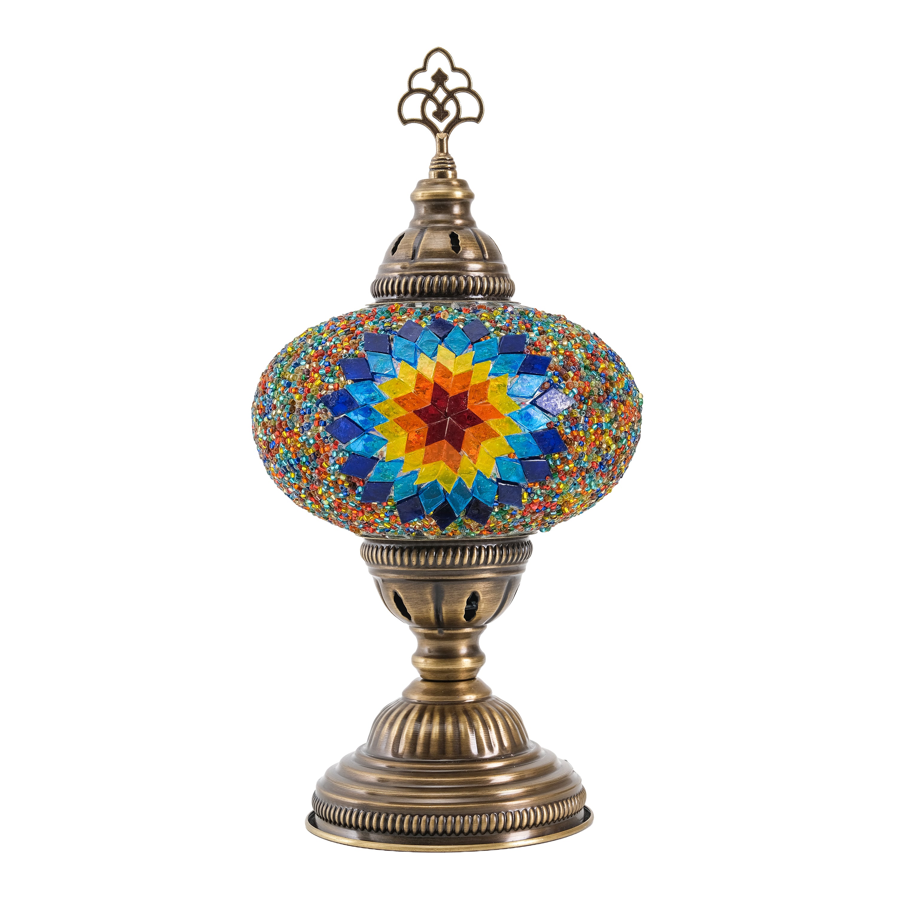 Mozaist Turkish Mosaic Table Lamp Multicolor Star