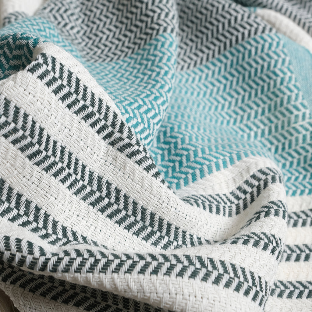 Green Premium Turkish Cotton Peshtemal – Lightweight Spa & Beach Towel, Soft, Absorbent & Quick Dry (HPS-01)