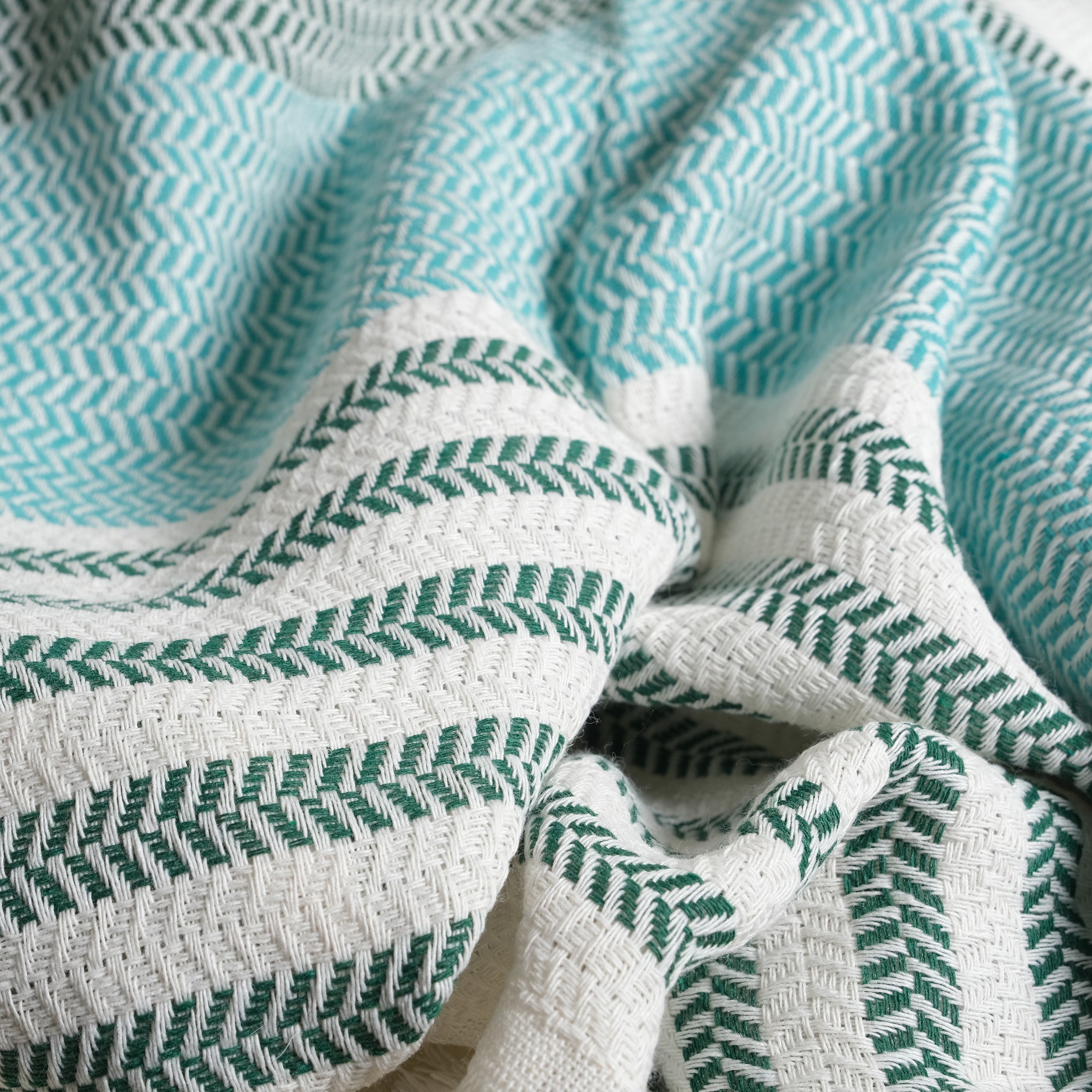 Verdea Water Green Premium Turkish Cotton Peshtemal – Lightweight Spa & Beach Towel, Soft, Absorbent & Quick Dry (HPS-01)