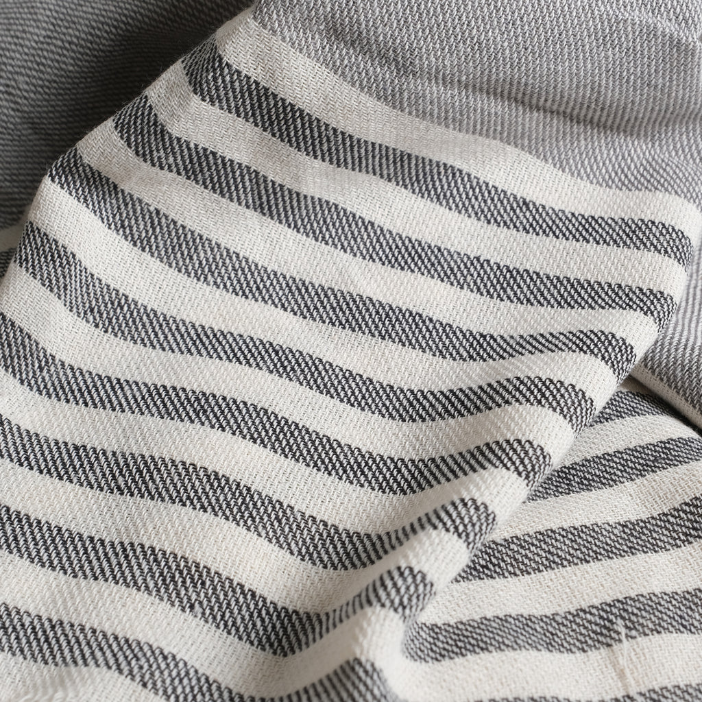 Grey Premium Turkish Cotton Peshtemal – Lightweight Spa & Beach Towel, Soft, Absorbent & Quick Dry (APS-01)