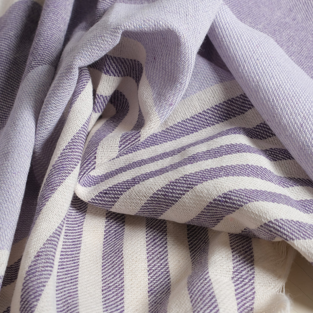 Purple Premium Turkish Cotton Peshtemal – Lightweight Spa & Beach Towel, Soft, Absorbent & Quick Dry (APS-01)