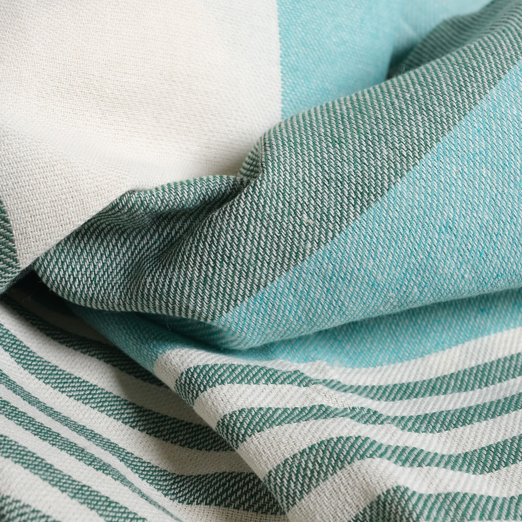 Green Premium Turkish Cotton Peshtemal – Lightweight Spa & Beach Towel, Soft, Absorbent & Quick Dry (APS-01)