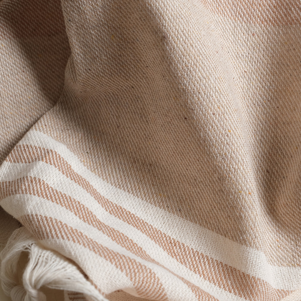 Earthy Brown Premium Turkish Cotton Peshtemal – Lightweight Spa & Beach Towel, Soft, Absorbent & Quick Dry (APS-01)