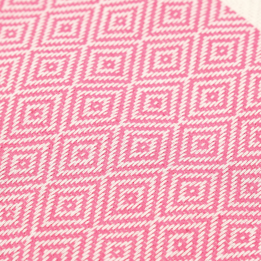Pink Diamond Premium Turkish Cotton Peshtemal – Lightweight Spa & Beach Towel, Soft, Absorbent & Quick Dry (EPS-01)