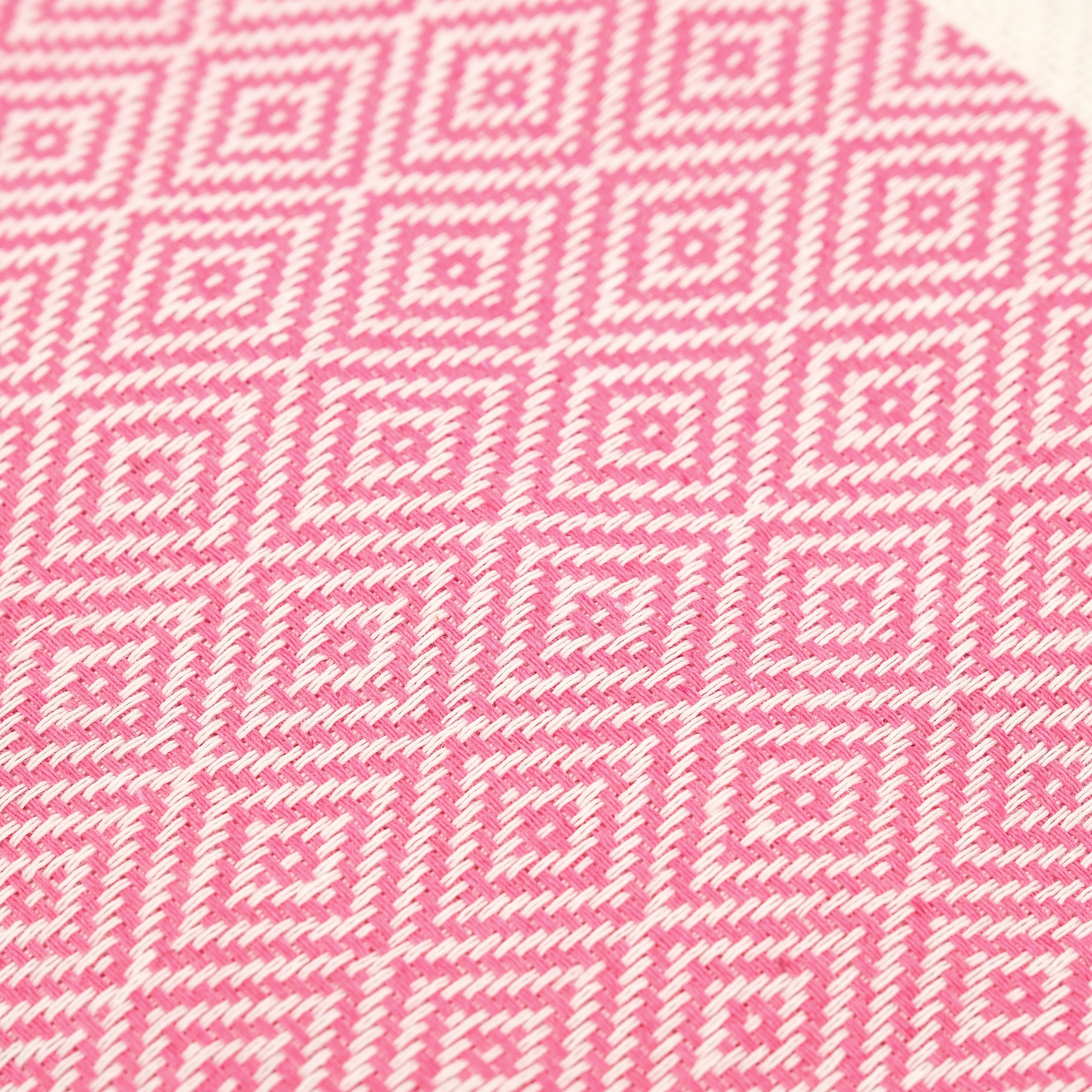 Pink Diamond Premium Turkish Cotton Peshtemal – Lightweight Spa & Beach Towel, Soft, Absorbent & Quick Dry (EPS-01)