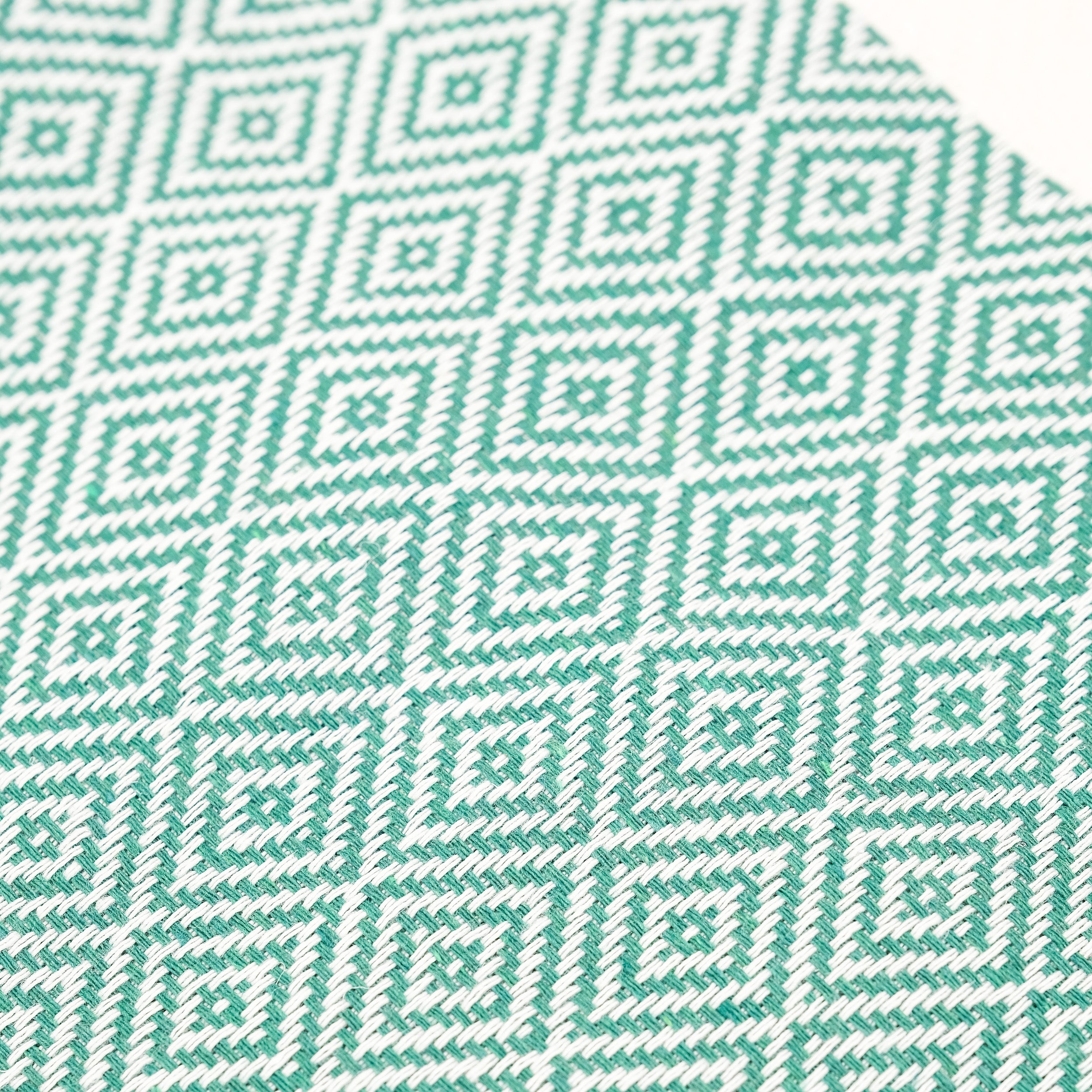 Green Diamond Premium Turkish Cotton Peshtemal – Lightweight Spa & Beach Towel, Soft, Absorbent & Quick Dry (EPS-01)
