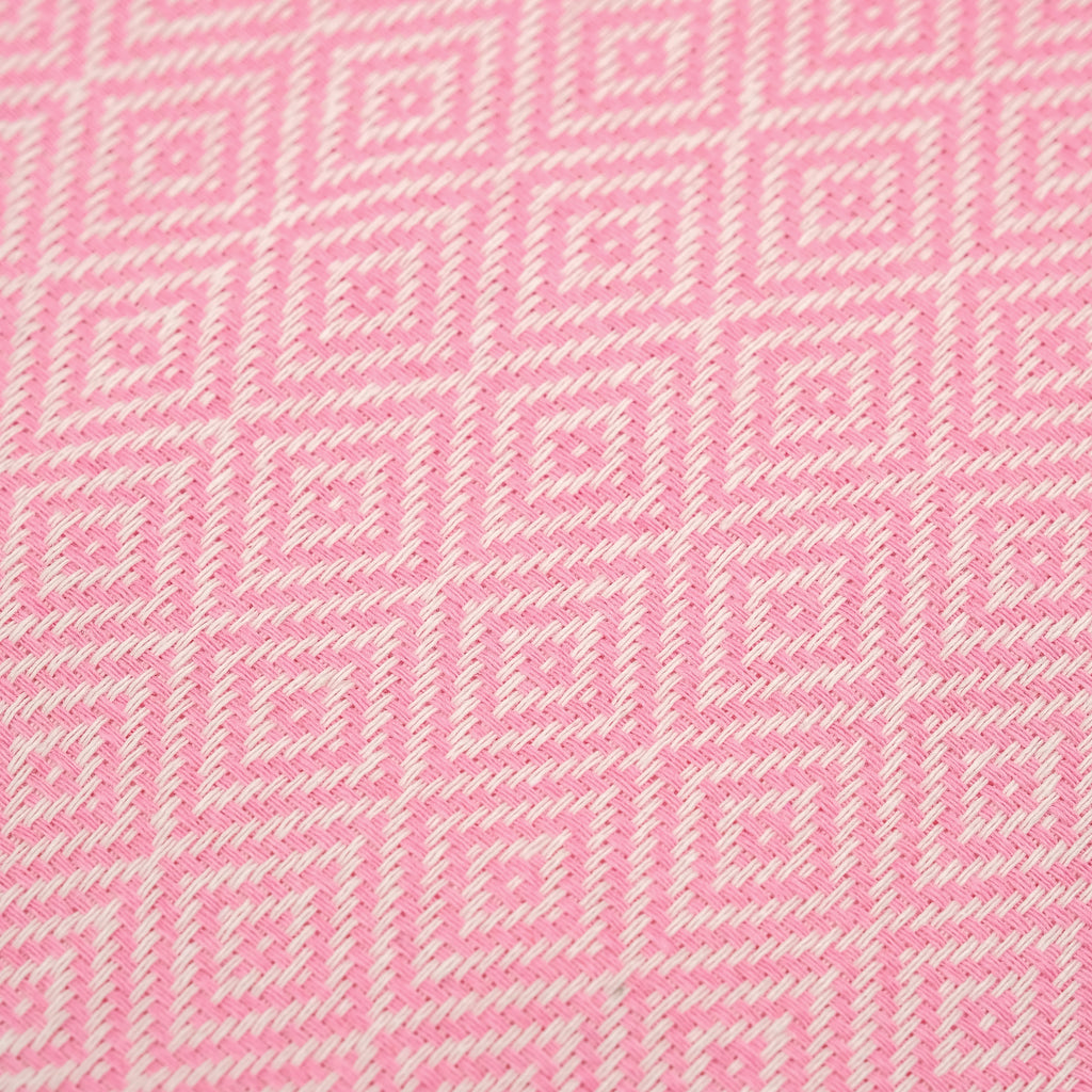 Light Pink Diamond Premium Turkish Cotton Peshtemal – Lightweight Spa & Beach Towel, Soft, Absorbent & Quick Dry (EPS-01)