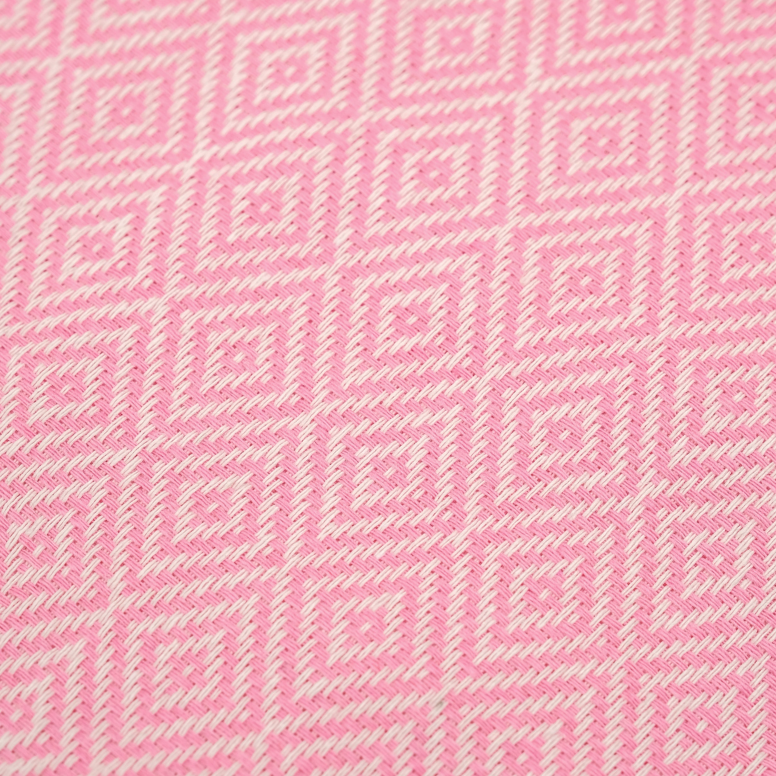 Light Pink Diamond Premium Turkish Cotton Peshtemal – Lightweight Spa & Beach Towel, Soft, Absorbent & Quick Dry (EPS-01)