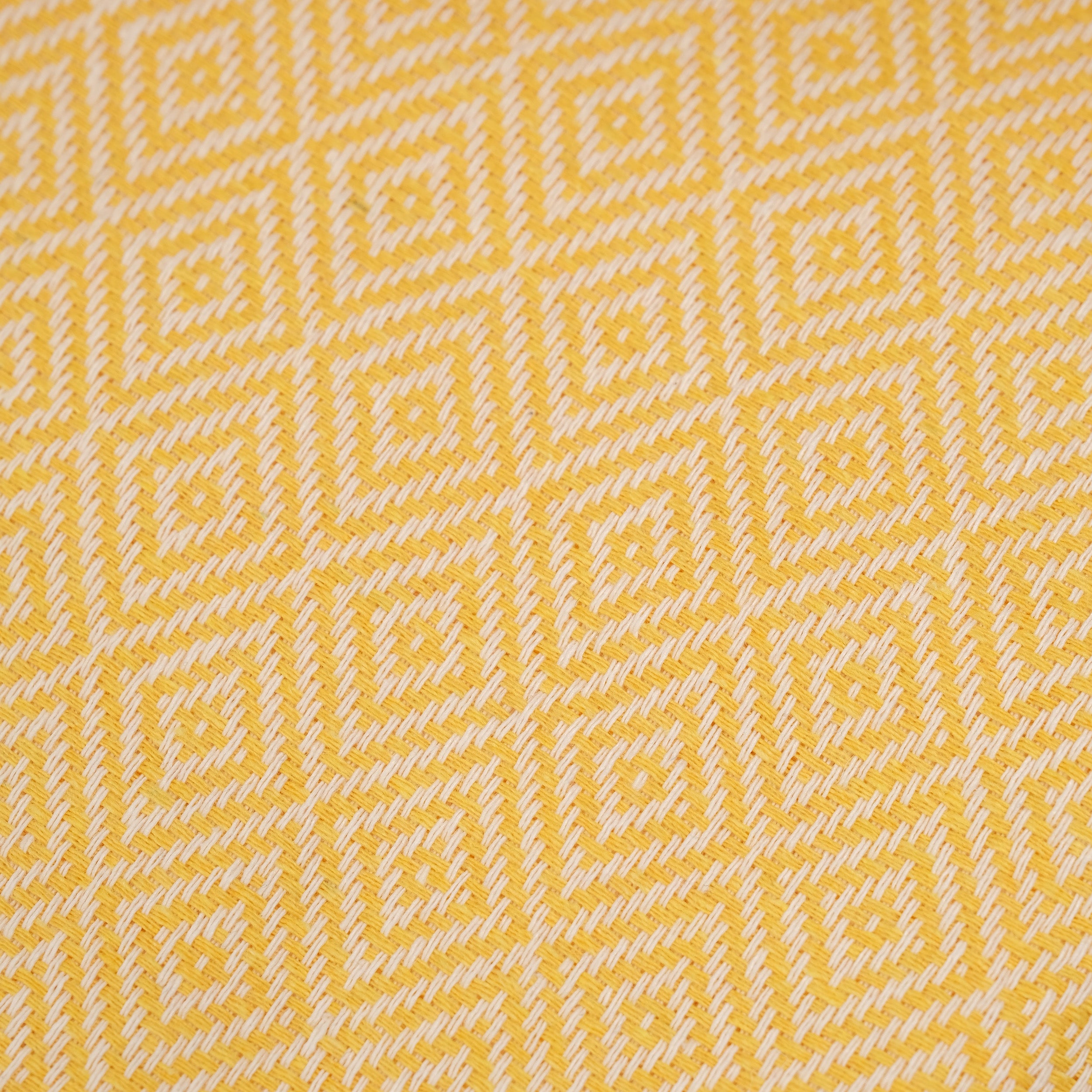 Yellow Diamond Premium Turkish Cotton Peshtemal – Lightweight Spa & Beach Towel, Soft, Absorbent & Quick Dry (EPS-01)