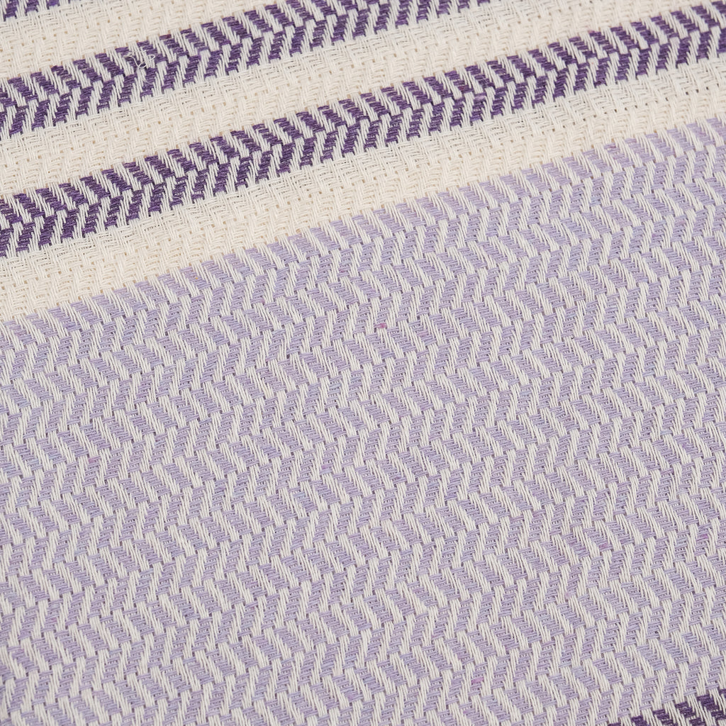 Purple Premium Turkish Cotton Peshtemal – Lightweight Spa & Beach Towel, Soft, Absorbent & Quick Dry (HPS-01)