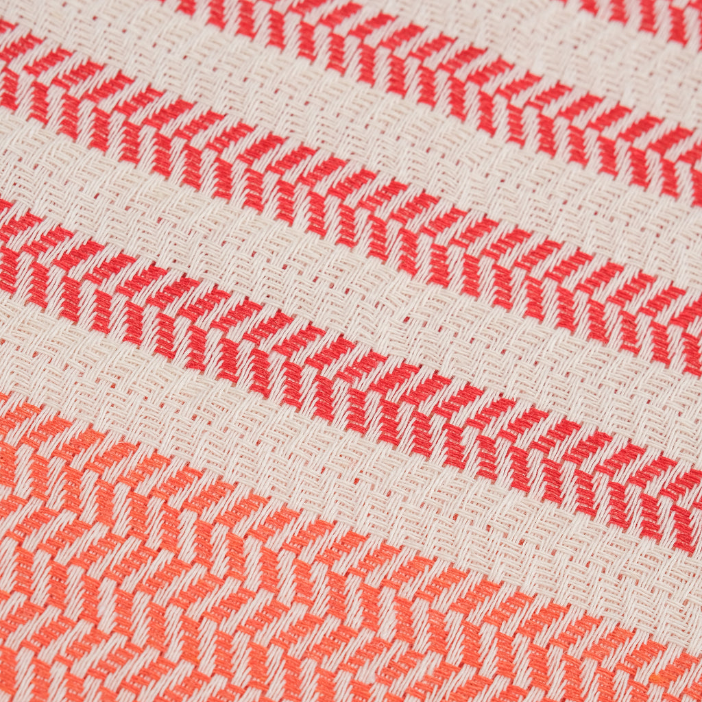 Orange Red Premium Turkish Cotton Peshtemal – Lightweight Spa & Beach Towel, Soft, Absorbent & Quick Dry (HPS-01)