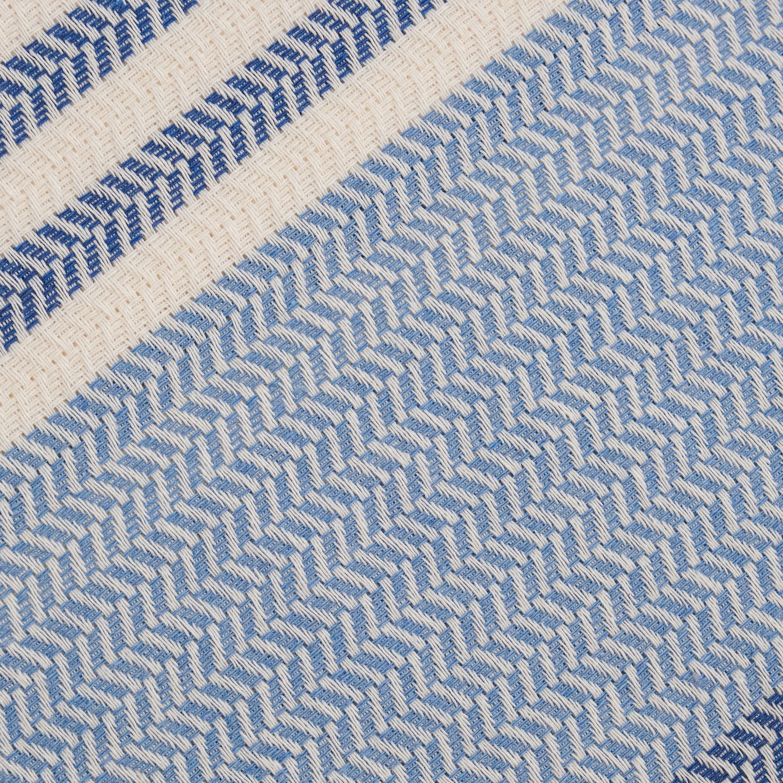 Blue Premium Turkish Cotton Peshtemal – Lightweight Spa & Beach Towel, Soft, Absorbent & Quick Dry (HPS-01)