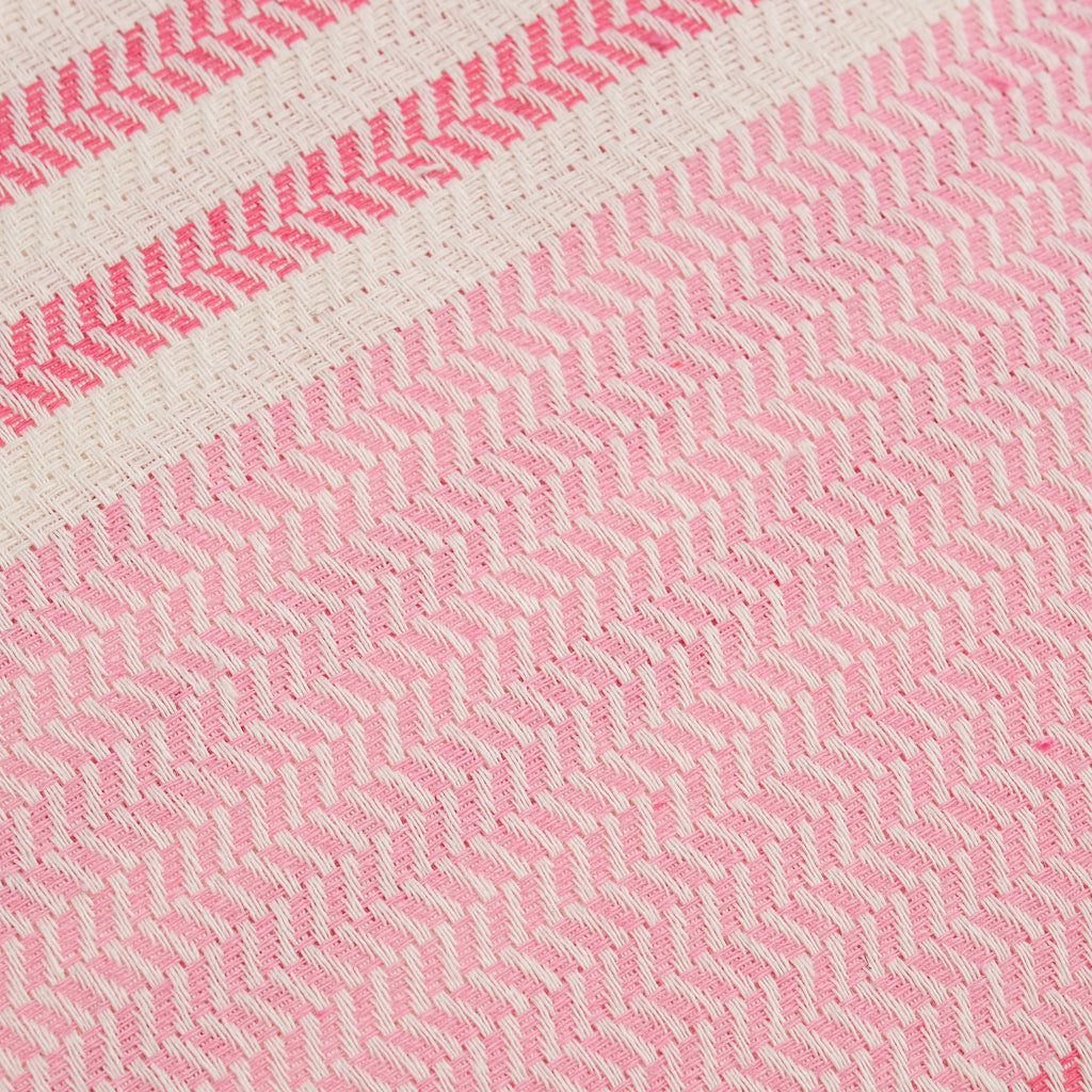Pink Premium Turkish Cotton Peshtemal – Lightweight Spa & Beach Towel, Soft, Absorbent & Quick Dry (HPS-01)