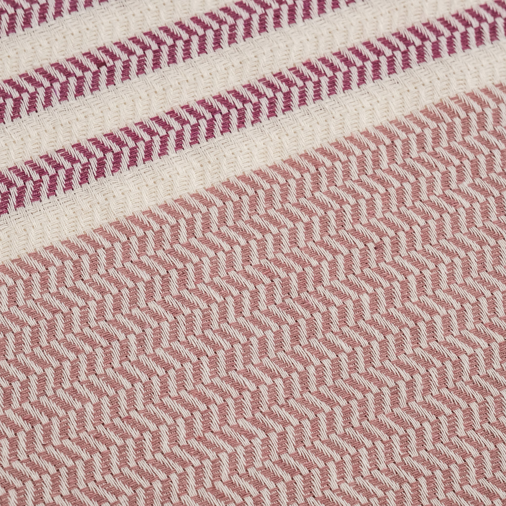 Pink Purple Premium Turkish Cotton Peshtemal – Lightweight Spa & Beach Towel, Soft, Absorbent & Quick Dry (HPS-01)