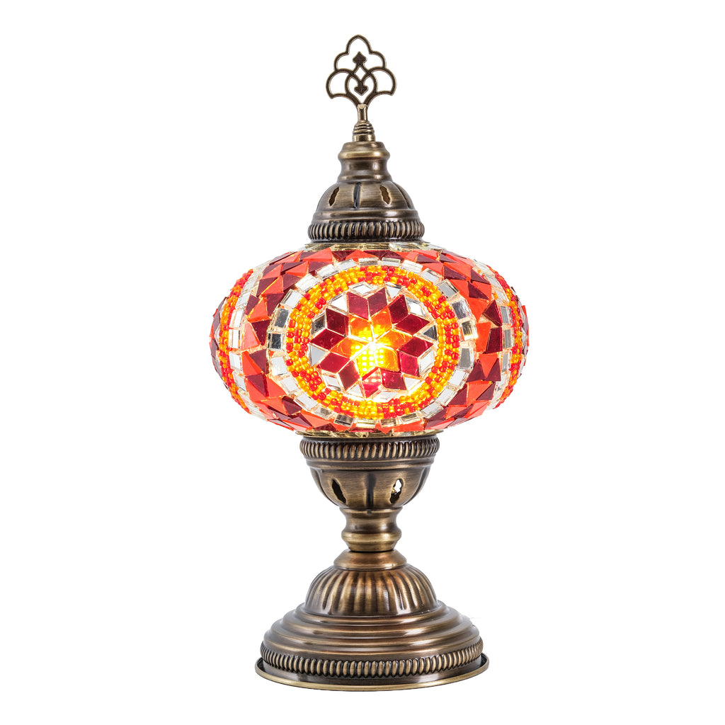 Mozaist Turkish Mosaic Table Lamp Orange