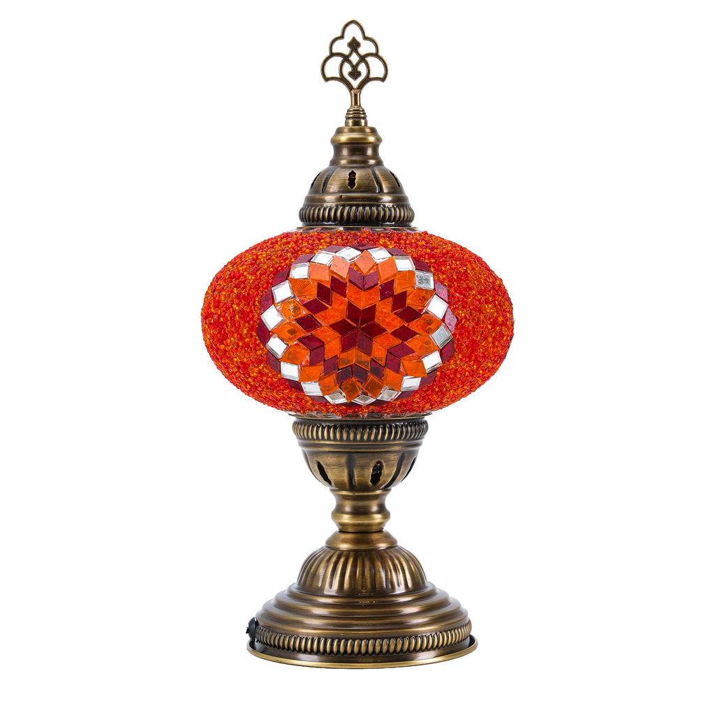Mozaist Turkish Mosaic Table Lamp Orange