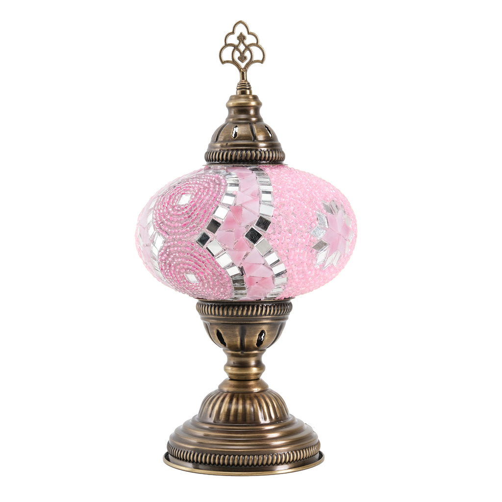 Mozaist Turkish Mosaic Table Lamp Pink