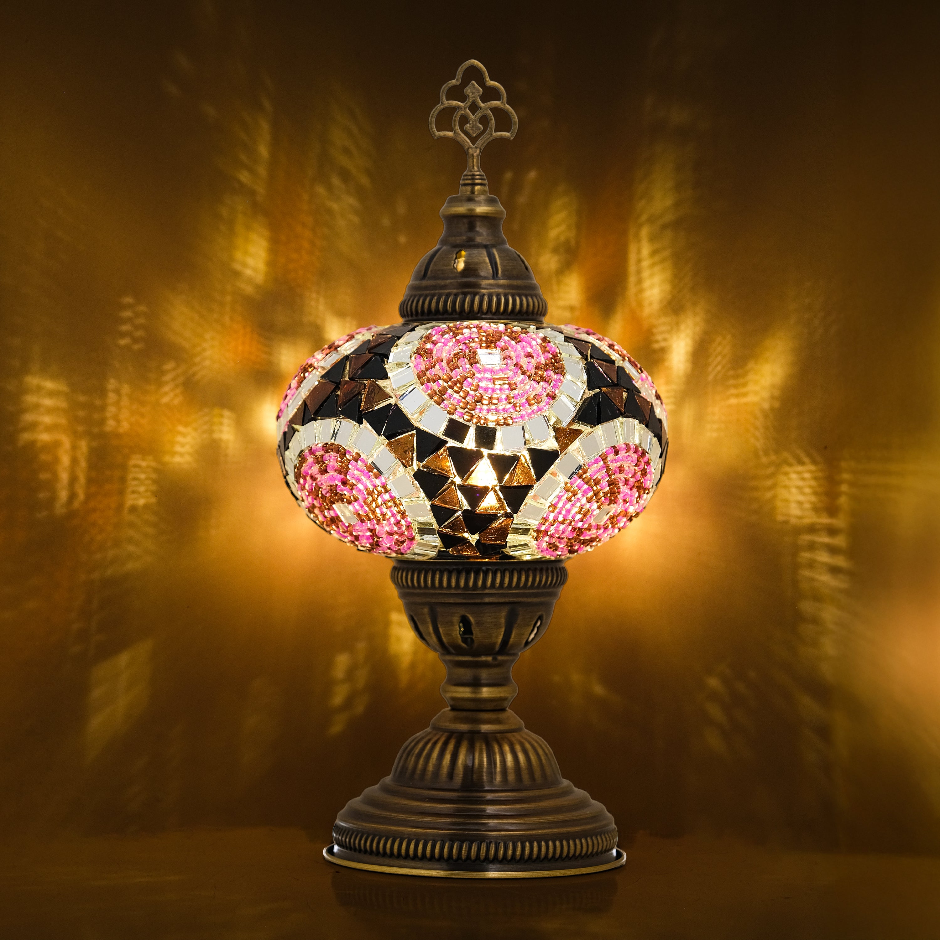 Mozaist Turkish Mosaic Table Lamp Purple