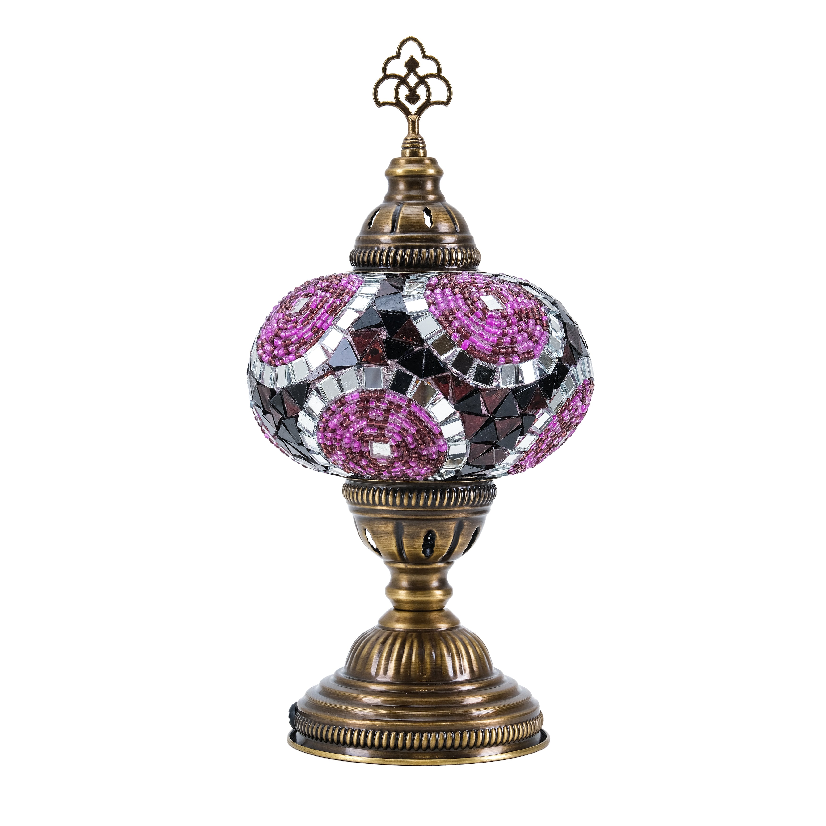 Mozaist Turkish Mosaic Table Lamp Purple