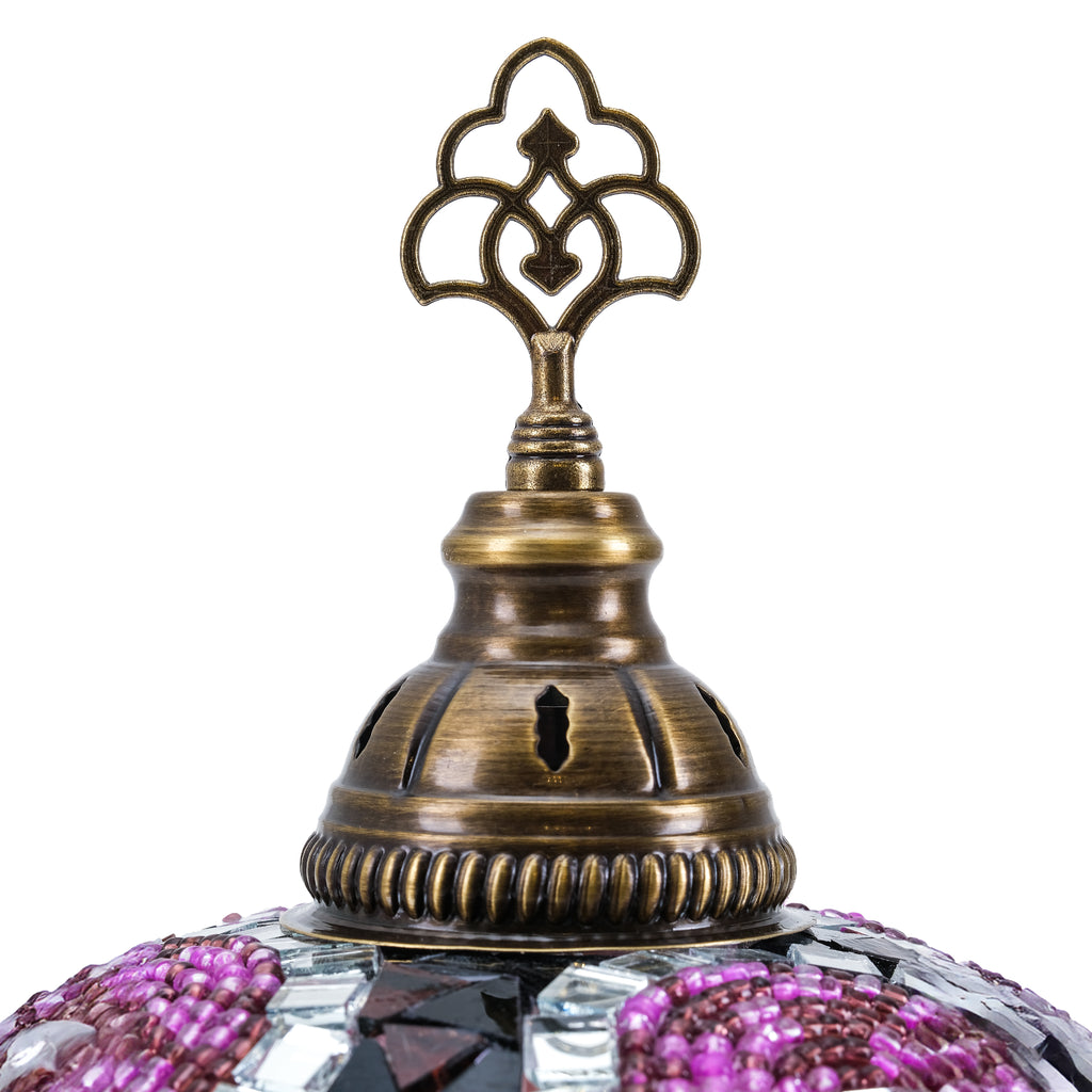 Mozaist Turkish Mosaic Table Lamp Purple