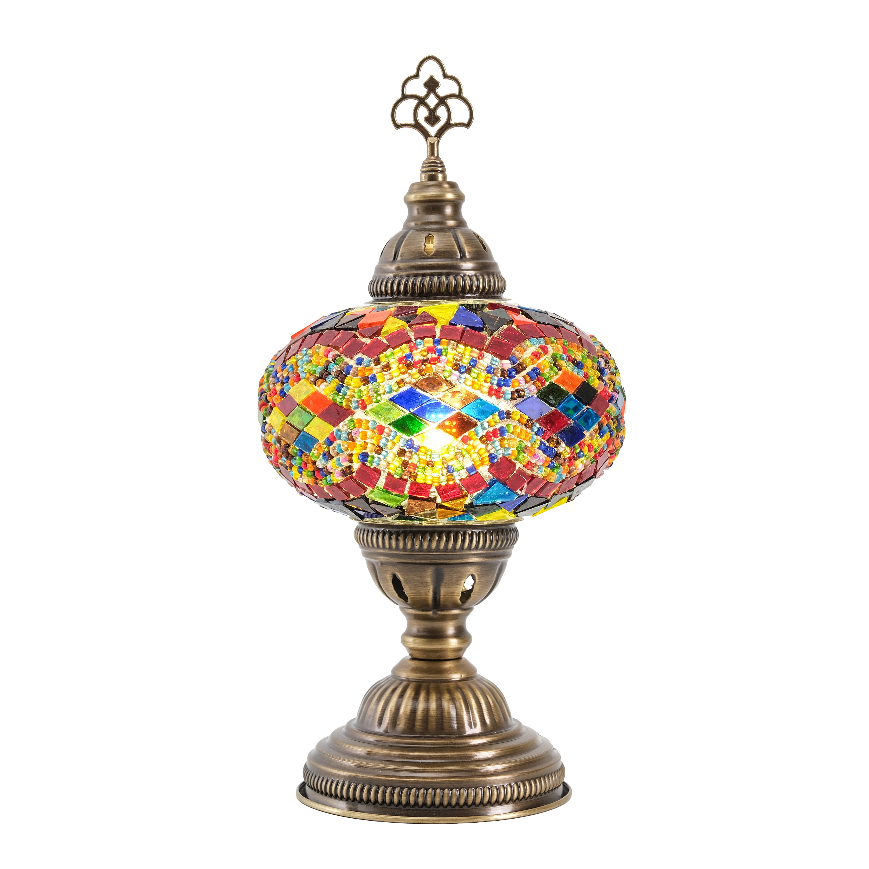 Mozaist Turkish Mosaic Table Lamp Rainbow