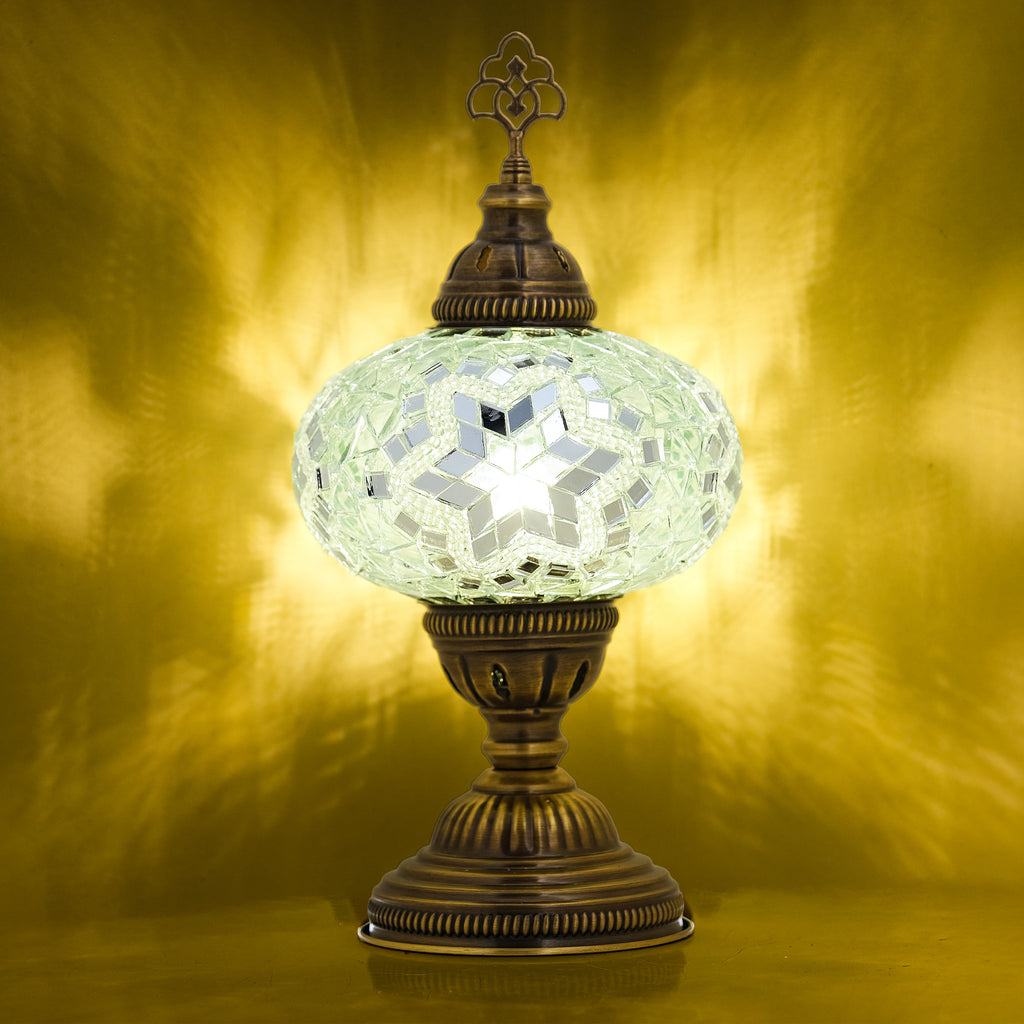 Mozaist Turkish Mosaic Table Lamp White