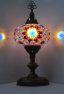 Turkish XL Globe Mosaic Table Lamp (Fire)