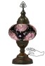 Battery Operated Mosaic Table Lamp (Purple Evil Eye)