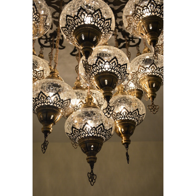 Turkish Pattern Lantern Pendant Lamp Laser Cut Light