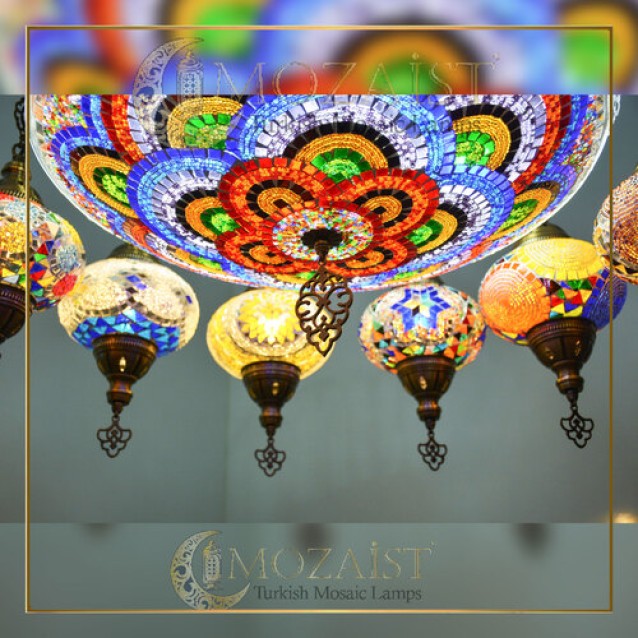 12 Globe Special Turkish Luxury Pendant Lamp