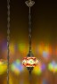 One Light Turkish Mosaic Hanging Lamp (Anatolian Rug)