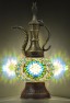 Pitcher (Teapot) Mosaic Table Lamp (Light Green)