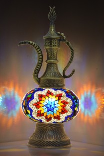 Pitcher (Teapot) Mosaic Table Lamp (Mix Star)