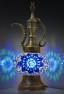 Pitcher (Teapot) Mosaic Table Lamp (Sea Blue)