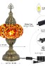 Turkish Mosaic Table Lamp (Reddish Orange)