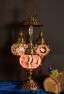 3 Globe Turkish Mosaic Table Lamp (Purple Basil)