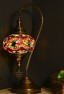 Turkish Swan Neck Mosaic Table Lamp (Anatolian Rug)