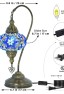 Turkish Swan Neck Mosaic Table Lamp (Deep Blue)