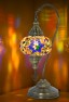 Turkish Swan Neck Mosaic Table Lamp (Queen Mix)