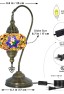 Turkish Swan Neck Mosaic Table Lamp (Queen Mix)