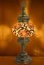 Hammered Turkish Mosaic Table Lamp (Brown Eyes)