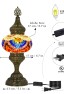 Hammered Turkish Mosaic Table Lamp (Rainbow)
