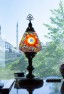 Turkish Garden Lantern XL Mosaic Table Lamp (Red)