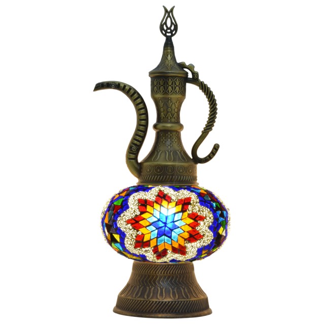 Pitcher (Teapot) Mosaic Table Lamp (Mix Star)