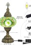 Turkish Mosaic Table Lamp (Light Green)
