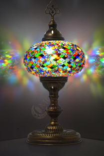 Turkish XL Globe Mosaic Table Lamp (Multi Hybrid)