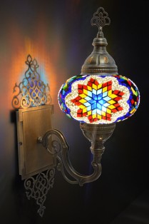 Hard-Wired Turkish Wall Sconce Lights (Mix Star)