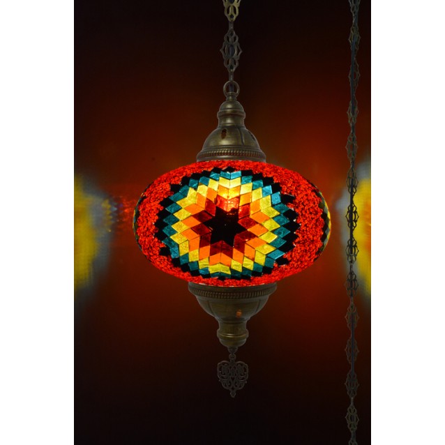 XL Mosaic Hanging Lamp (Black Hole)