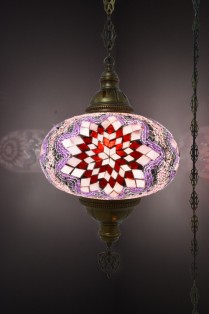 XL Mosaic Hanging Lamp (Cherry Blossom)