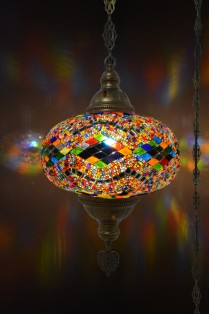 XL Mosaic Hanging Lamp (Mix Diamond)